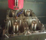 4 cavity bucket mould